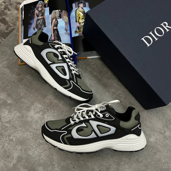 PRE ORDER DIOR B30 TRAINERS KHAKI BLACK