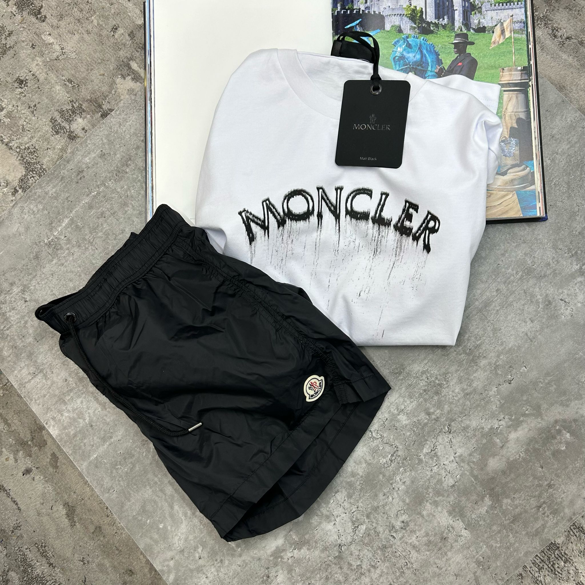 MONCLER DRIP T SHIRT - WHITE