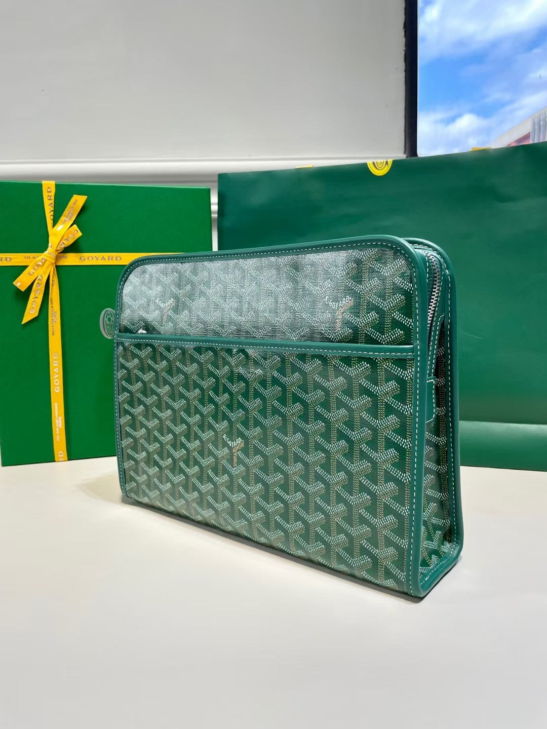 (PRE ORDER) GOYARD POUCH - GREEN