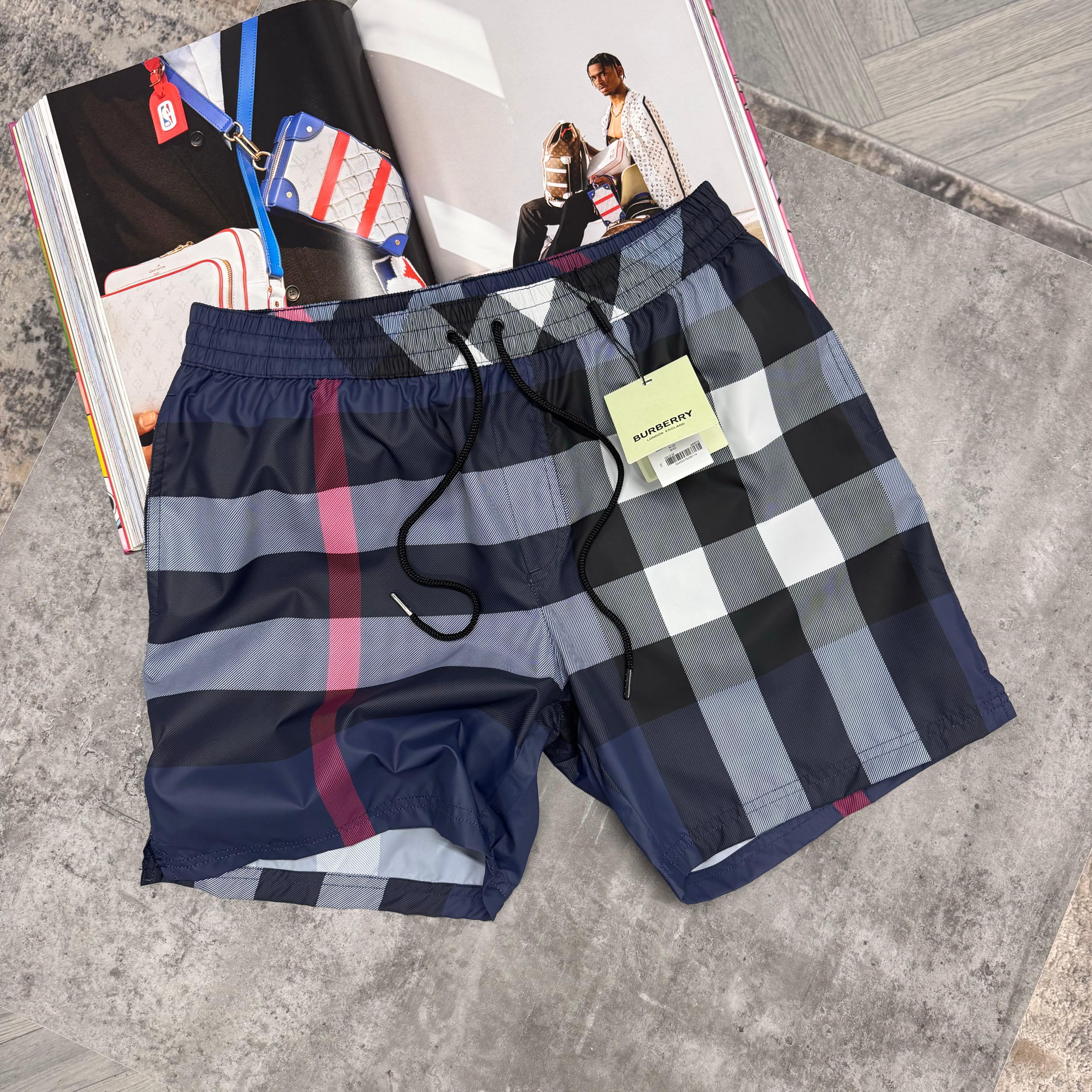 BURB SWIM SHORTS - NAVY