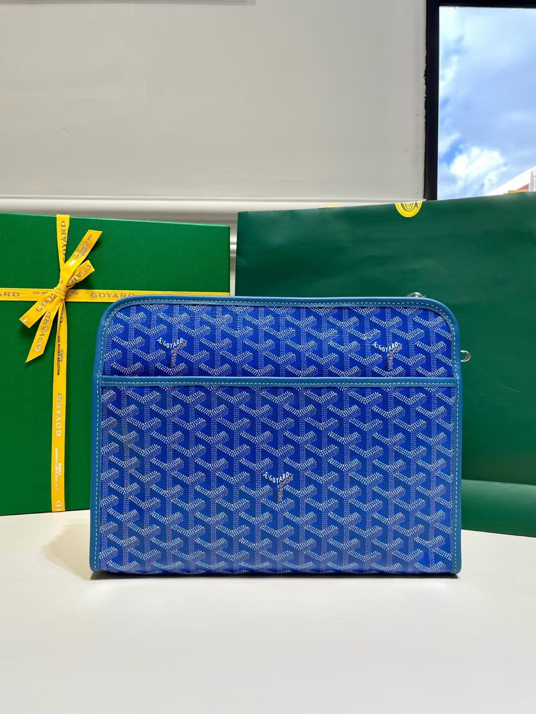 (PRE ORDER) GOYARD POUCH - BLUE