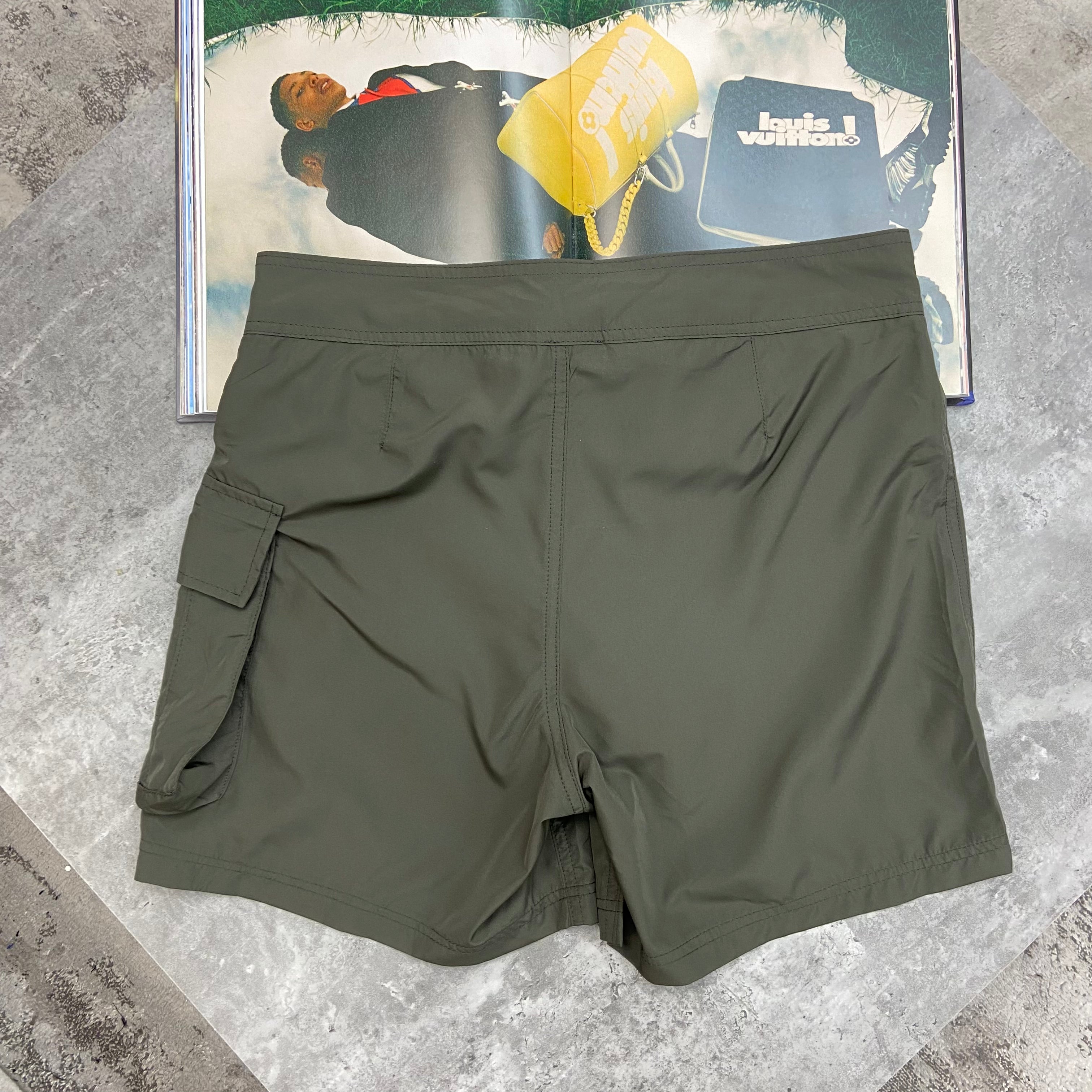 DIOR CD SWIM SHORTS - KHAKI