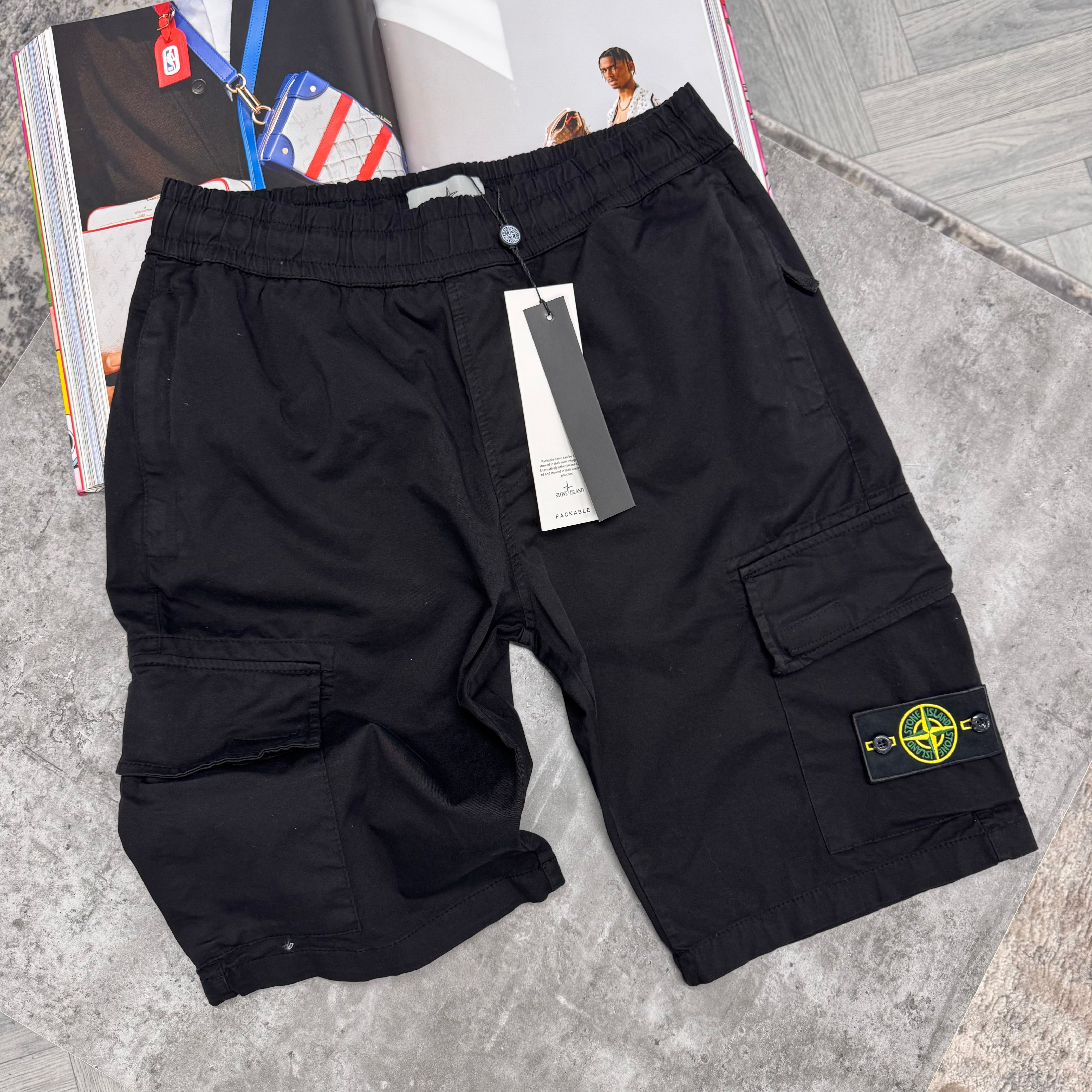 STONEY CARGO SHORTS - BLACK