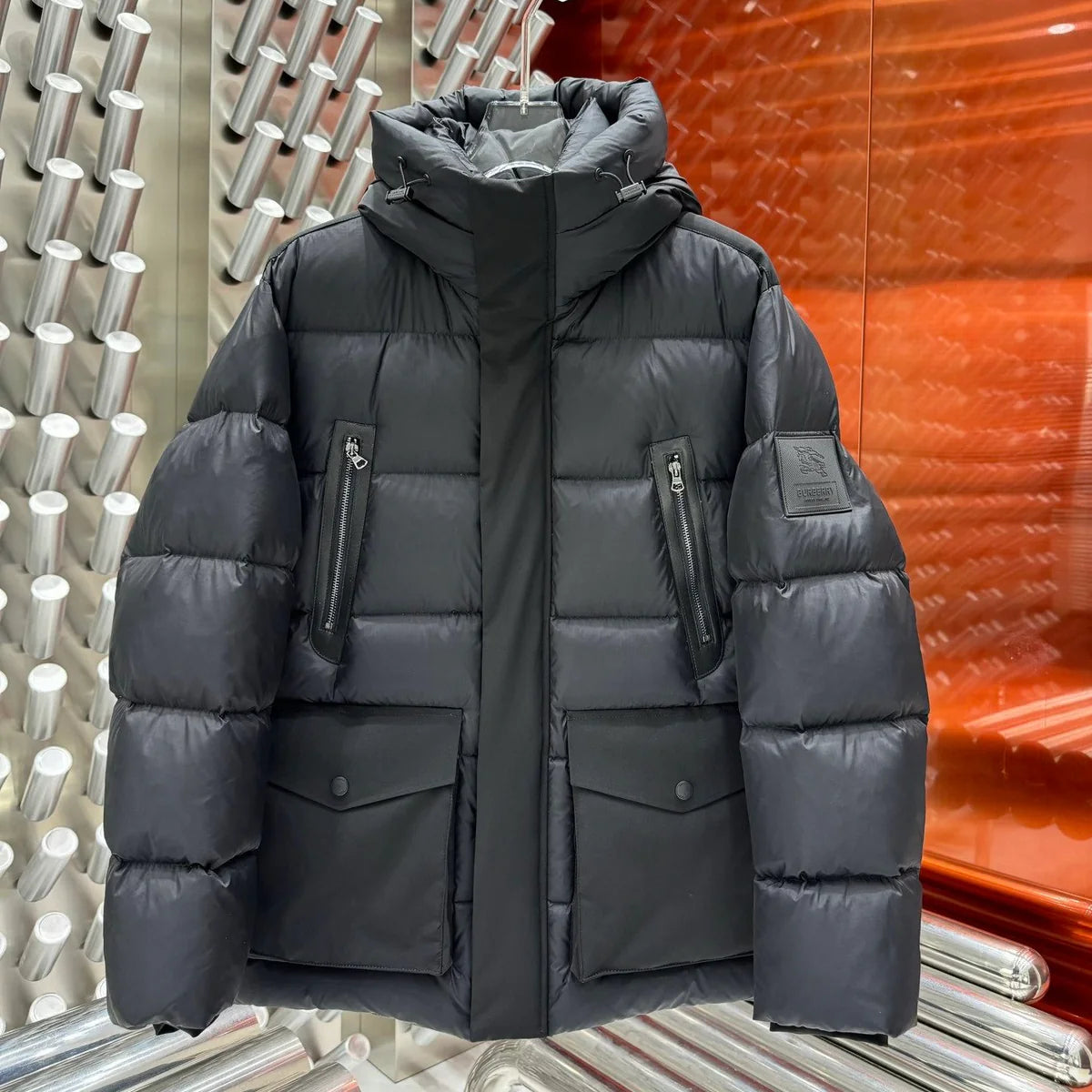 (PRE ORDER) BURBERRY PUFFER COAT - BLACK