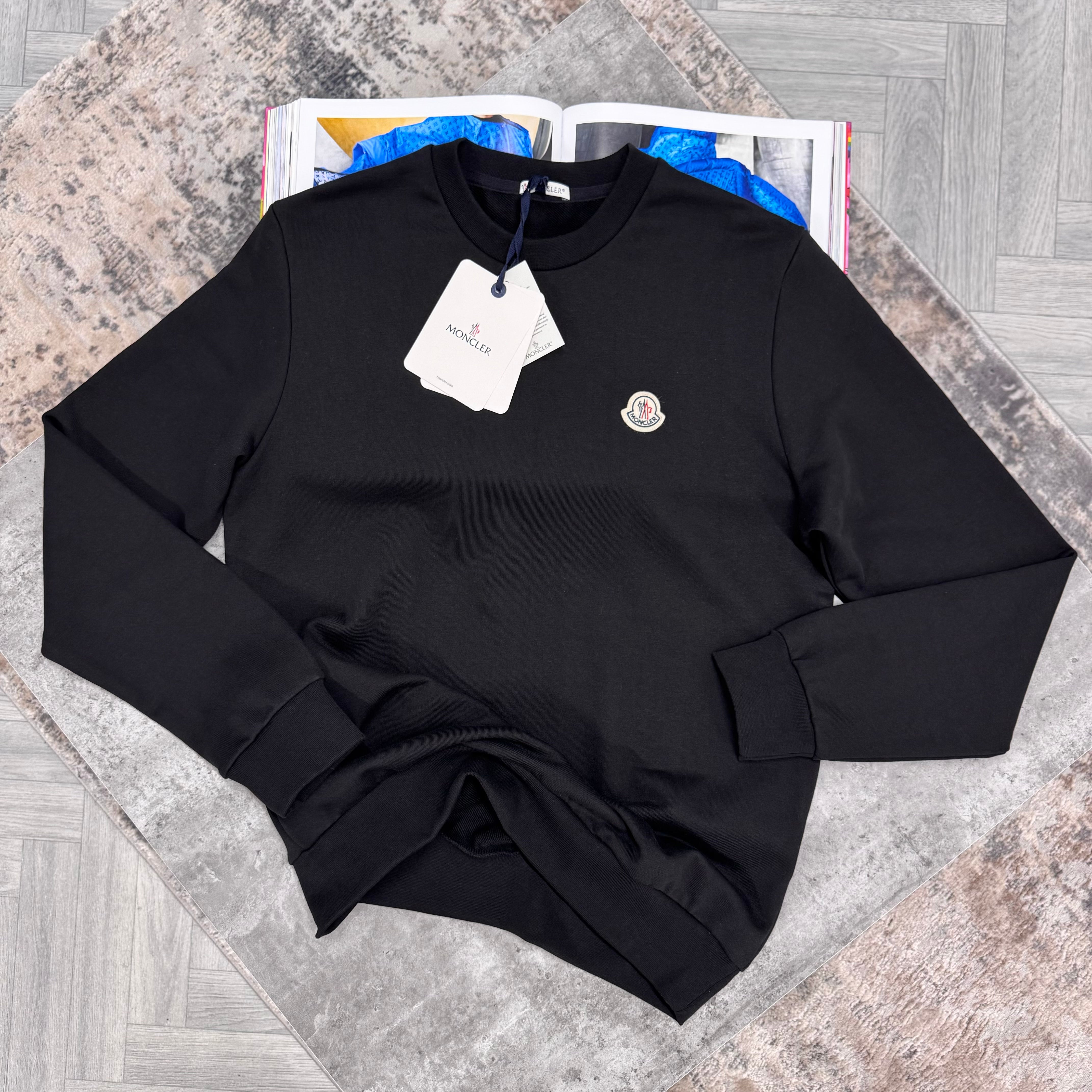 MNCLR CREWNECK JUMPER - BLACK