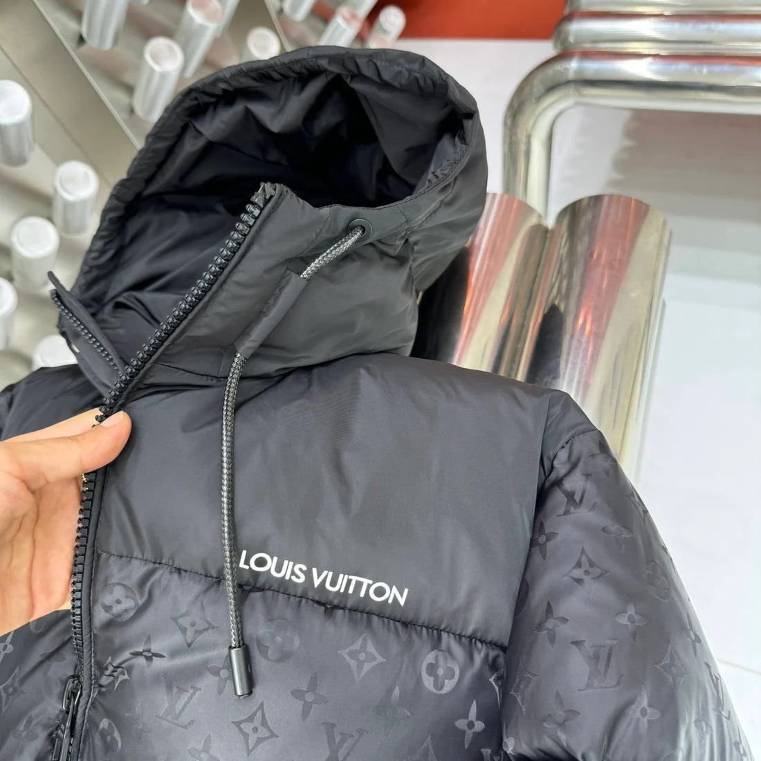 (PRE ORDER) LOUIS VUITTON MONOGRAM COAT - BLACK