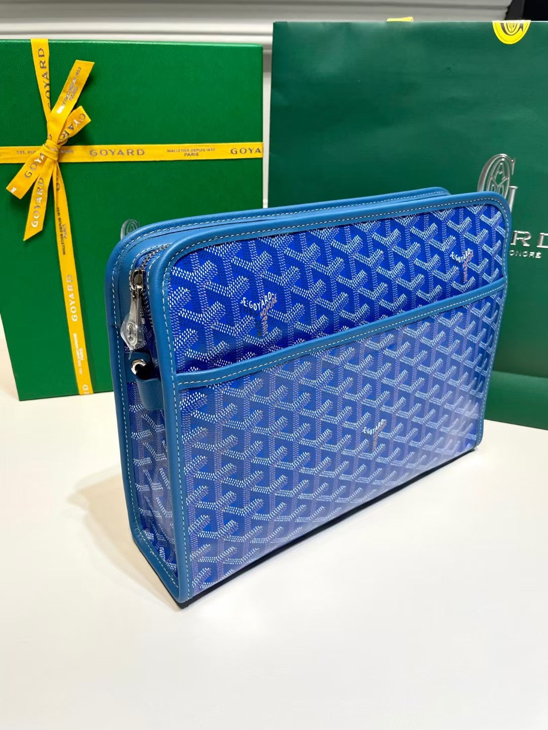 (PRE ORDER) GOYARD POUCH - BLUE