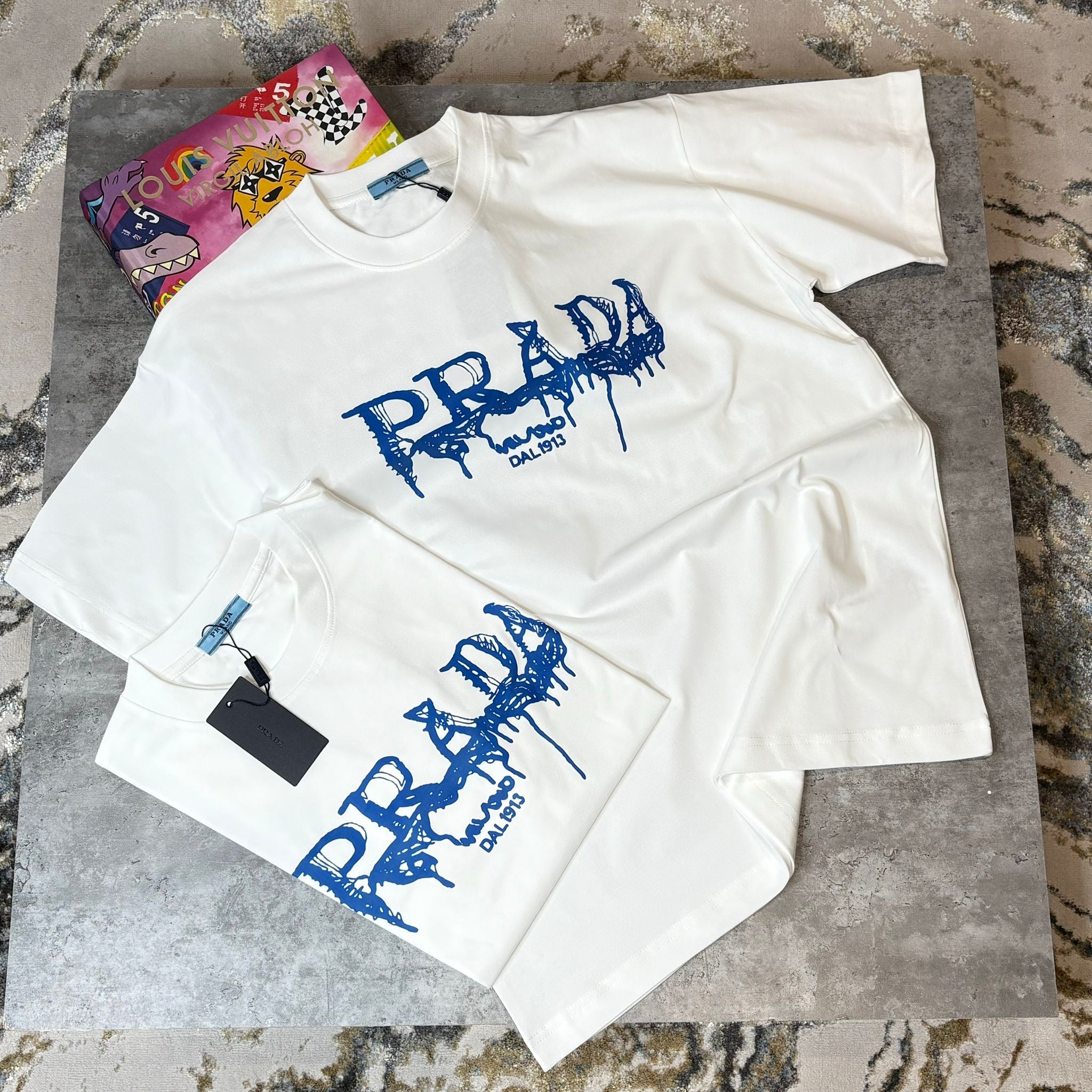 PRADA DRIP T SHIRT - WHITE