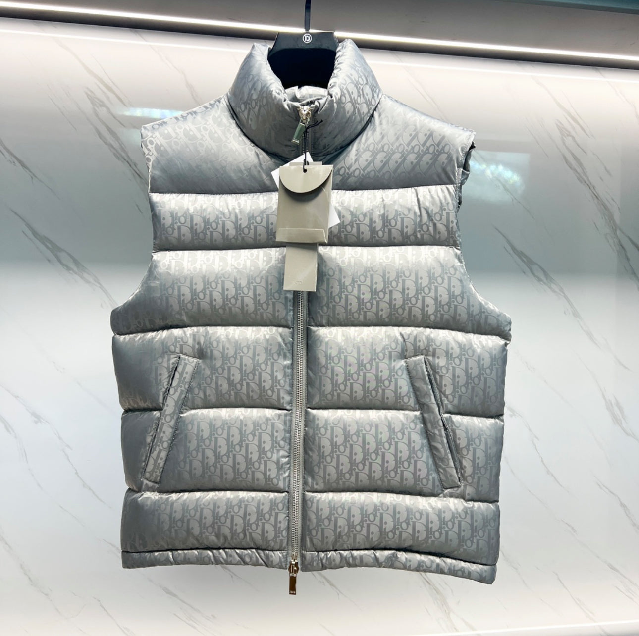 (PRE ORDER) DIOR OBLIQUE GILET - GREY