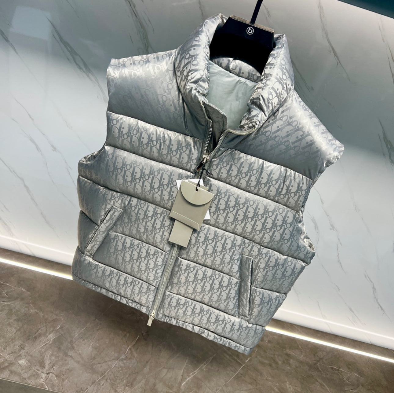 (PRE ORDER) DIOR OBLIQUE GILET - GREY