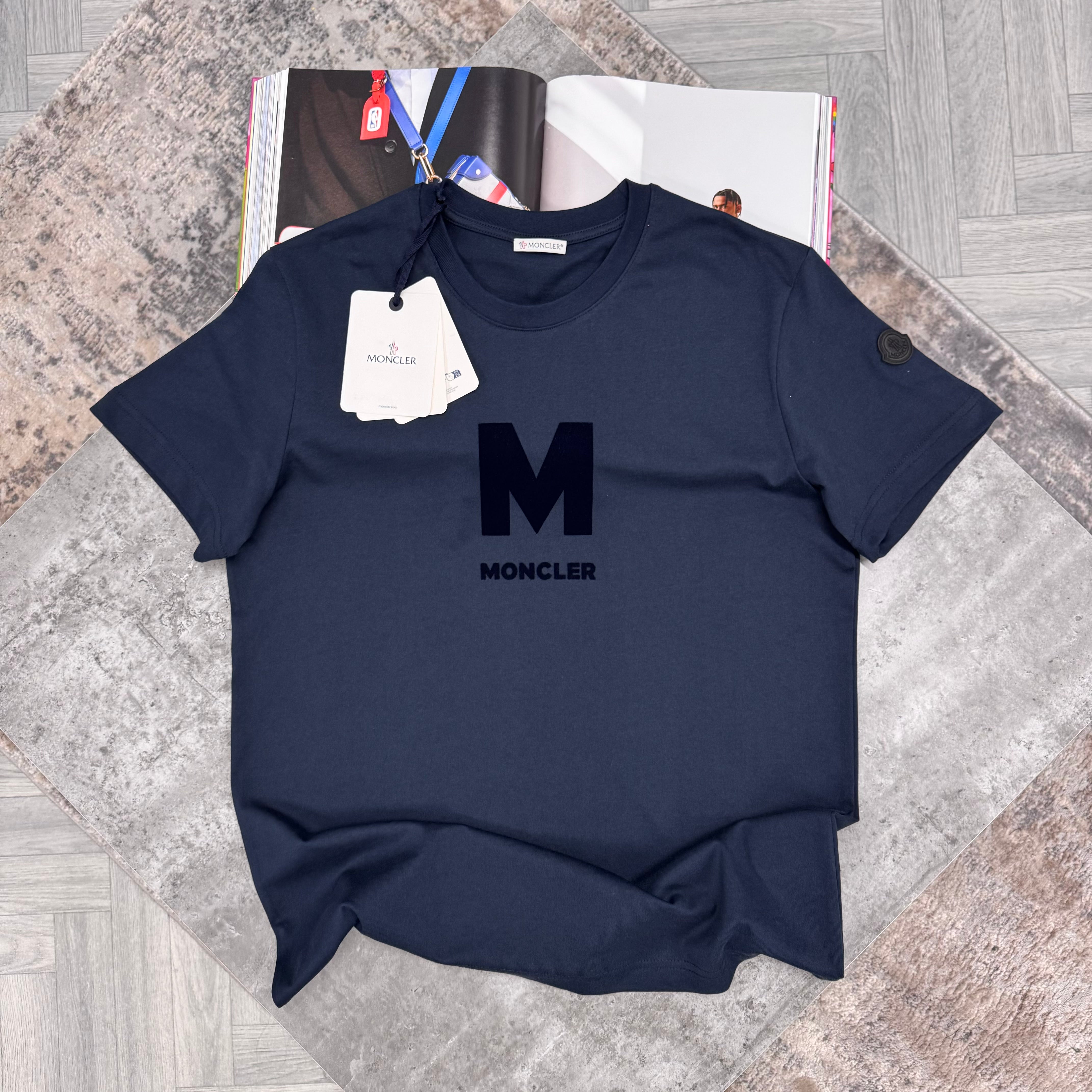 MNCLR M LOGO T SHIRT - NAVY