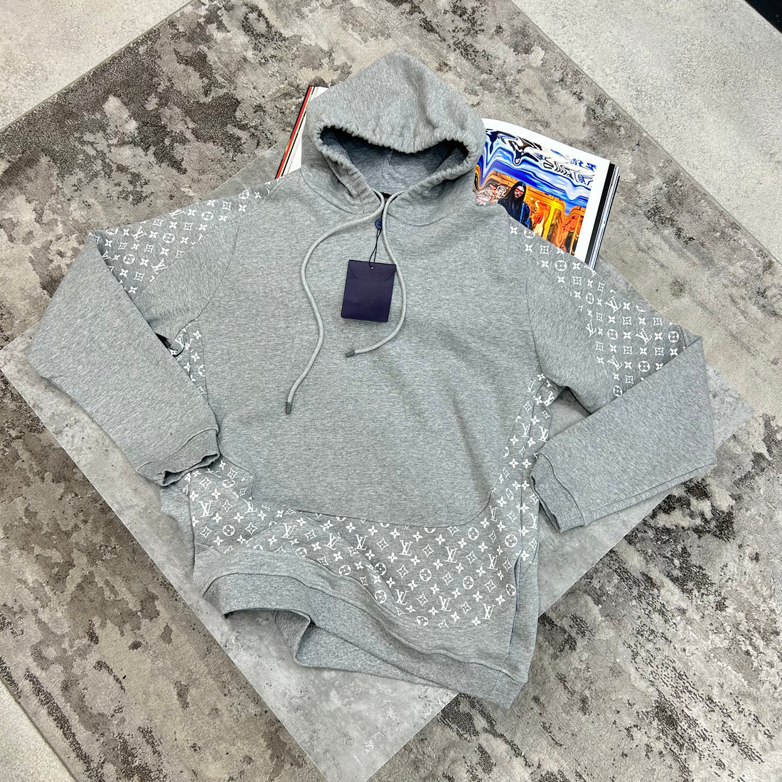 LOUIS VUITTON MONOGRAM HOODIE - GREY