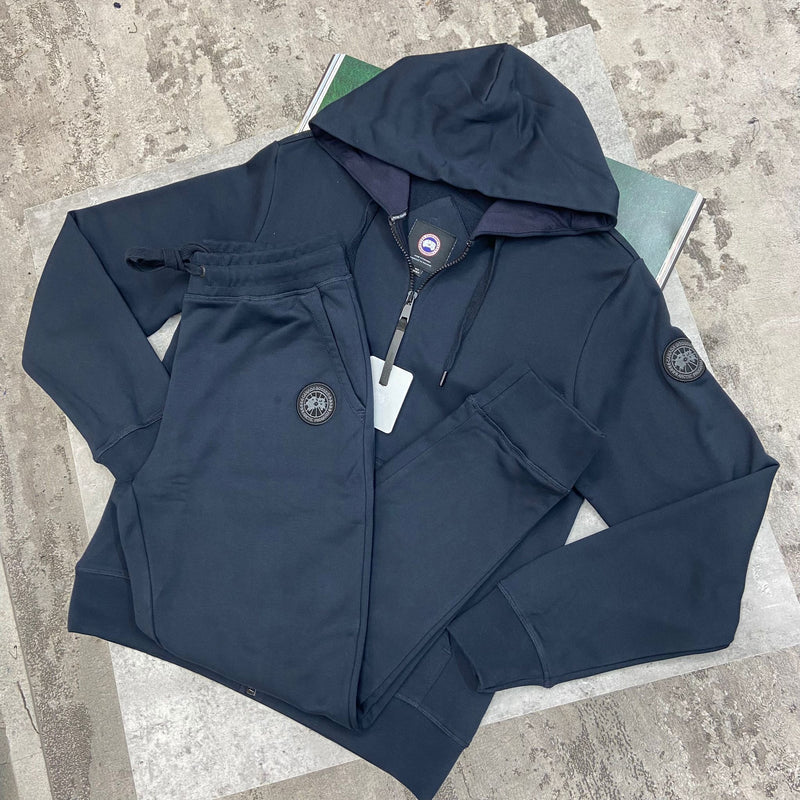 CANADA GOOSE BLACK BADGE FULL ZIP TRACKSUIT - NAVY