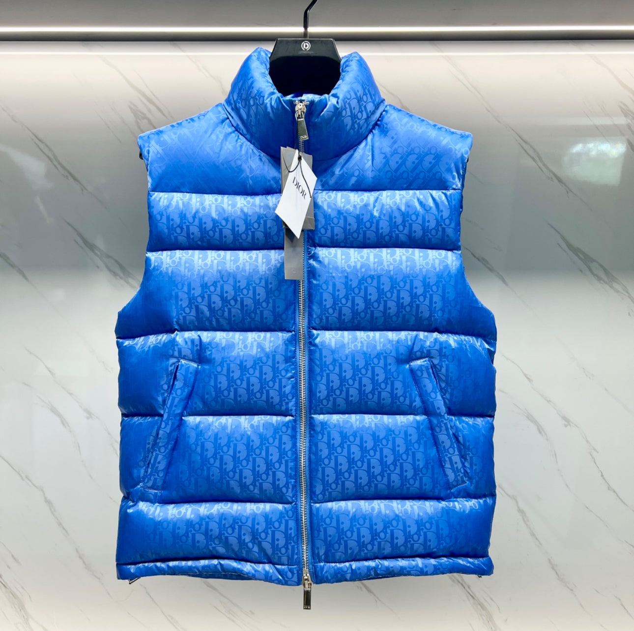 (PRE ORDER) DIOR OBLIQUE GILET - BLUE