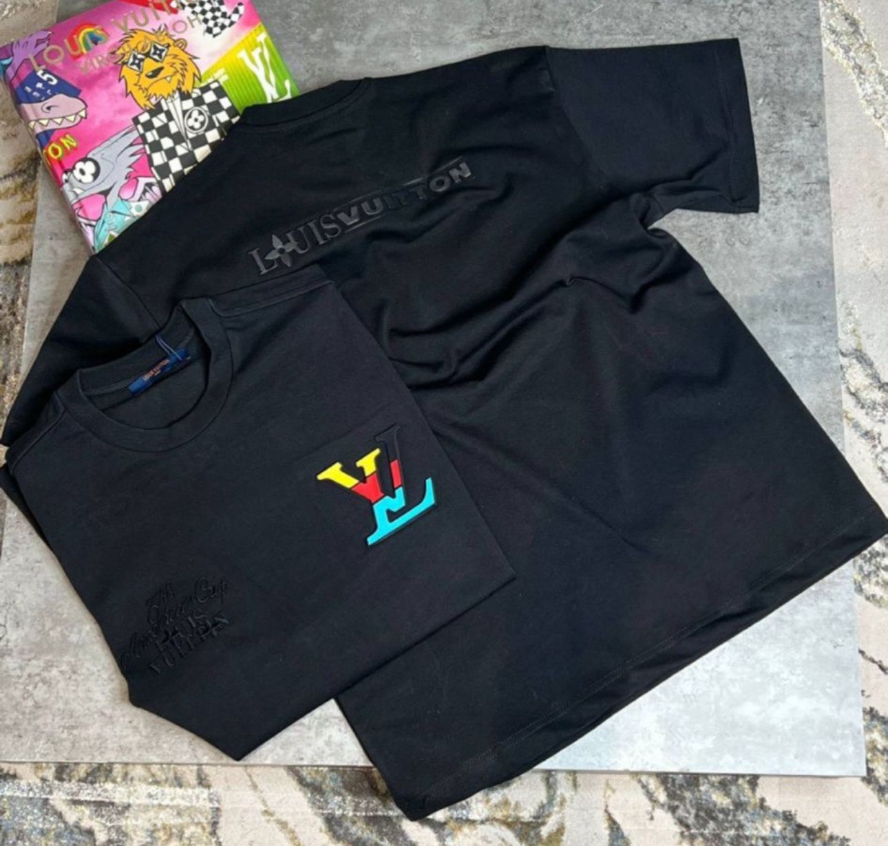 LOUIS VUITTON AMERICAS CUP T SHIRT - BLACK