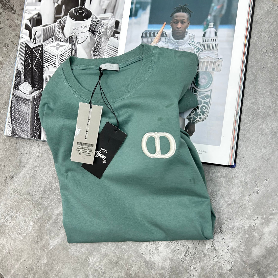 DIOR CD T SHIRT - SAGE