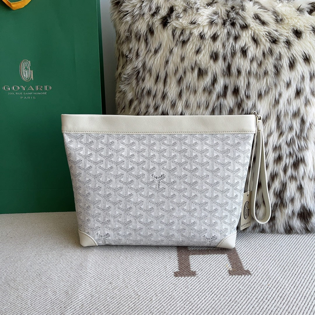 (PRE ORDER) GOYARD POUCH -  WHITE