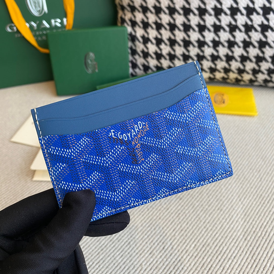 (PRE ORDER) GOYARD CARDHOLDER - BLUE