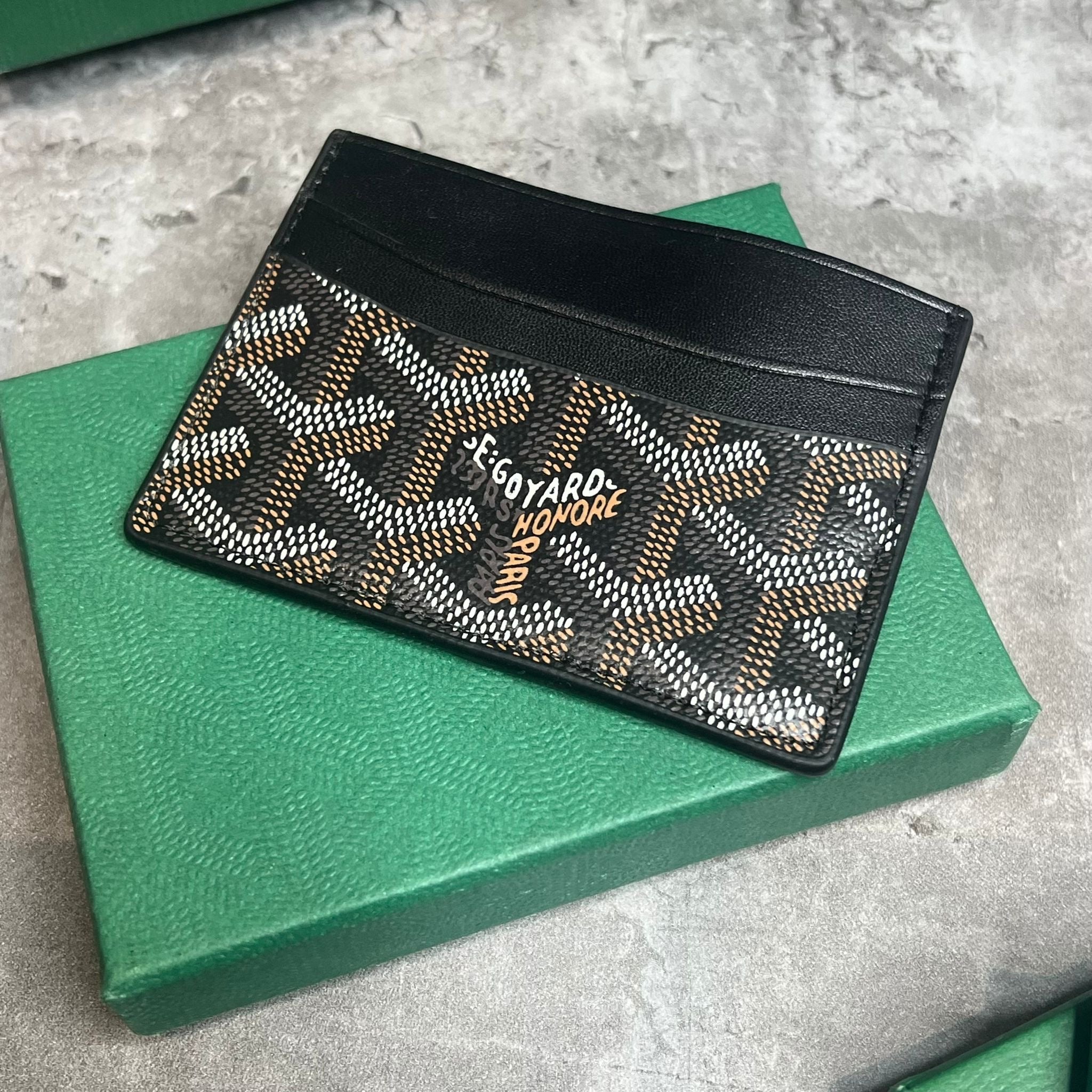 GOYARD CARD HOLDER - BLACK