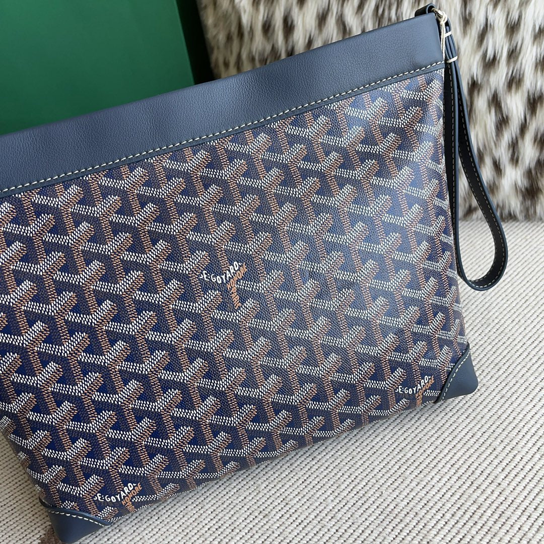 (PRE ORDER) GOYARD POUCH - NAVY