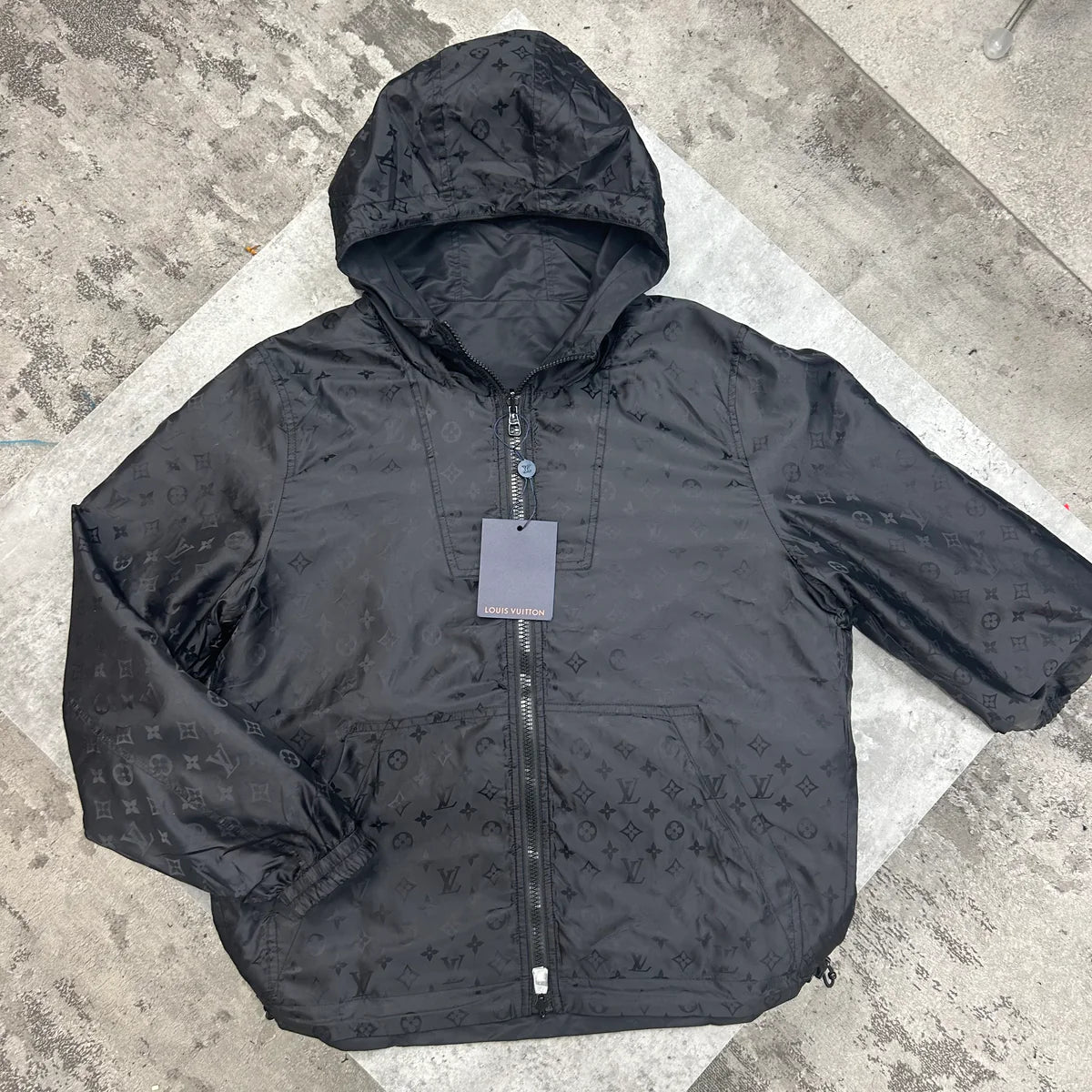 LOUIS VUITTON REVERSIBLE MONOGRAM JACKET - BLACK