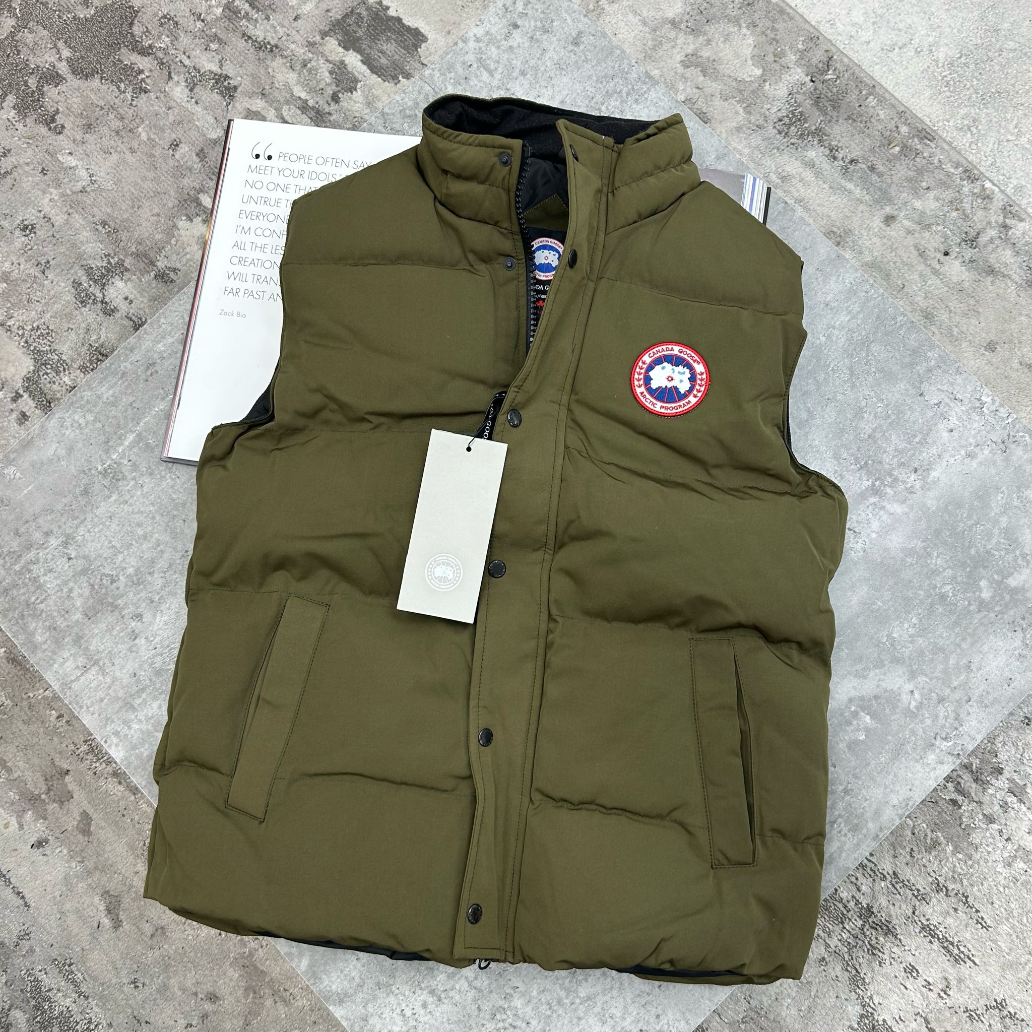 CANADA GOOSE GARSON GILET - KHAKI