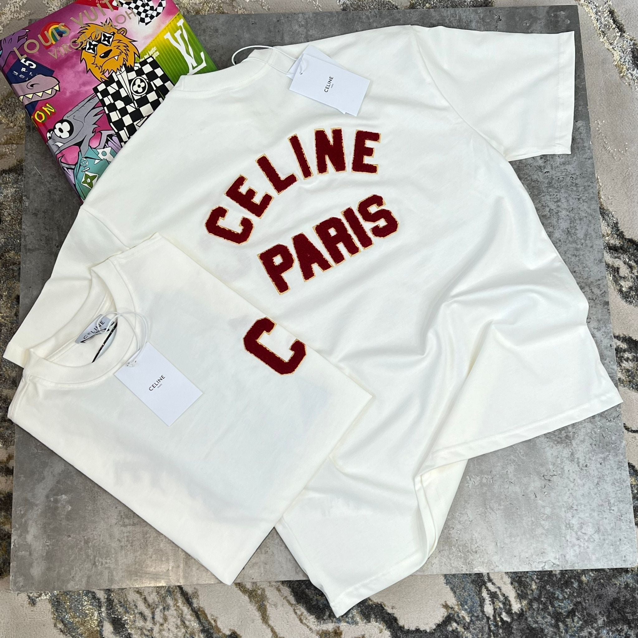 CELINE PARIS T SHIRT - WHITE