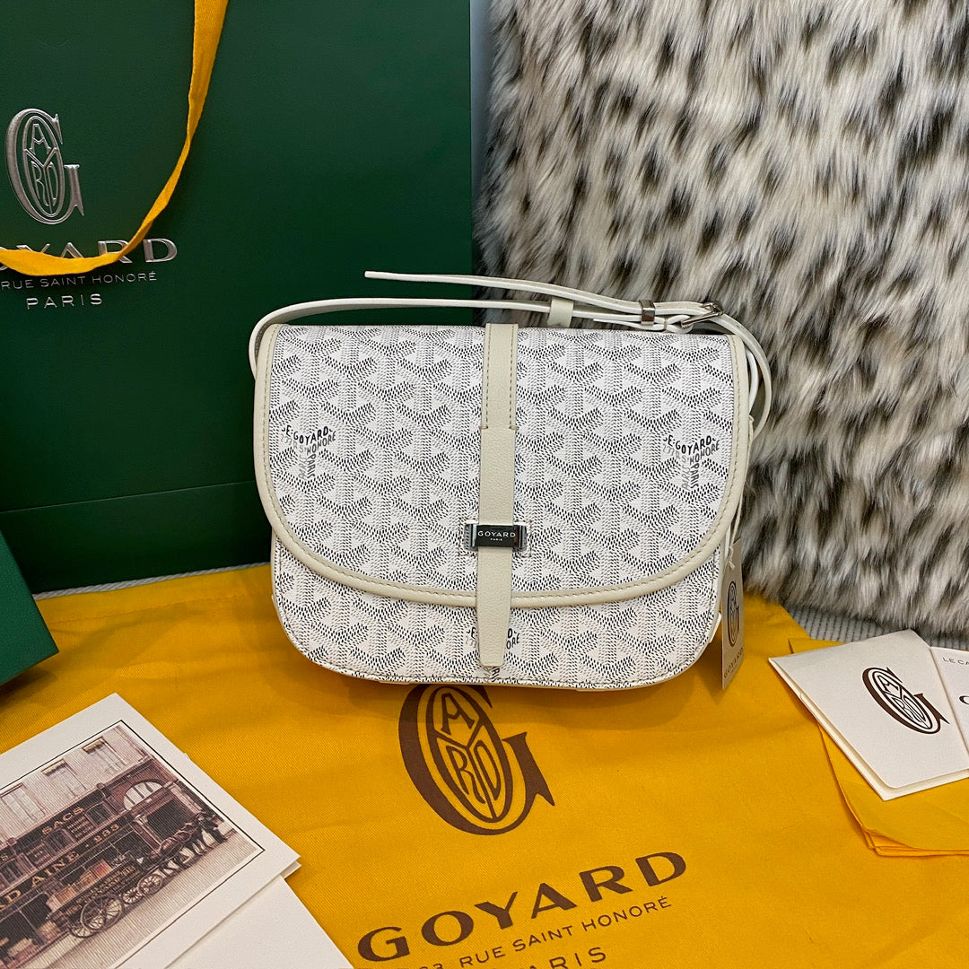 (PRE ORDER) GOYARD MESSENGER BAG - WHITE