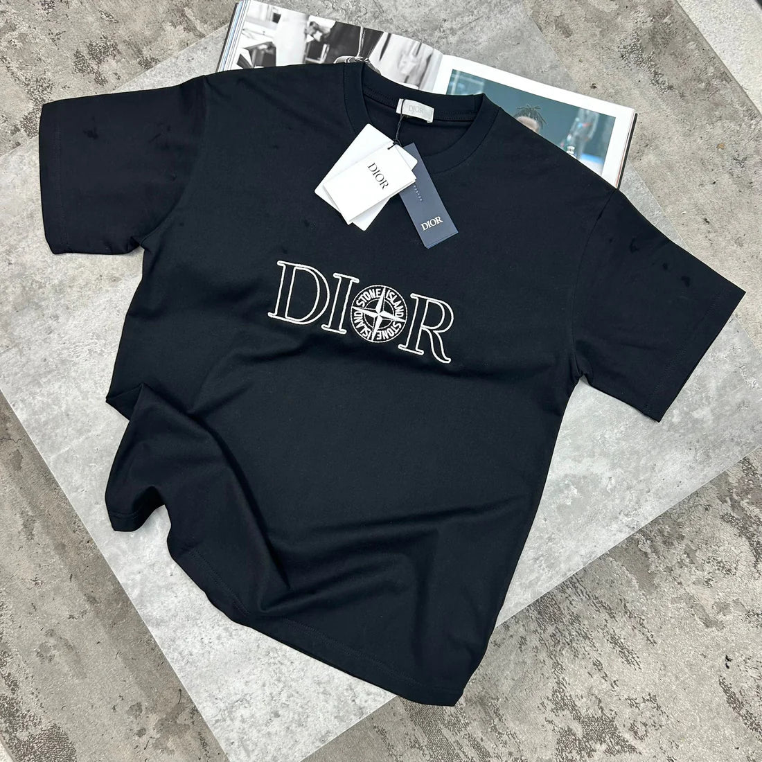 DIOR x STONE ISLAND T SHIRT - BLACK