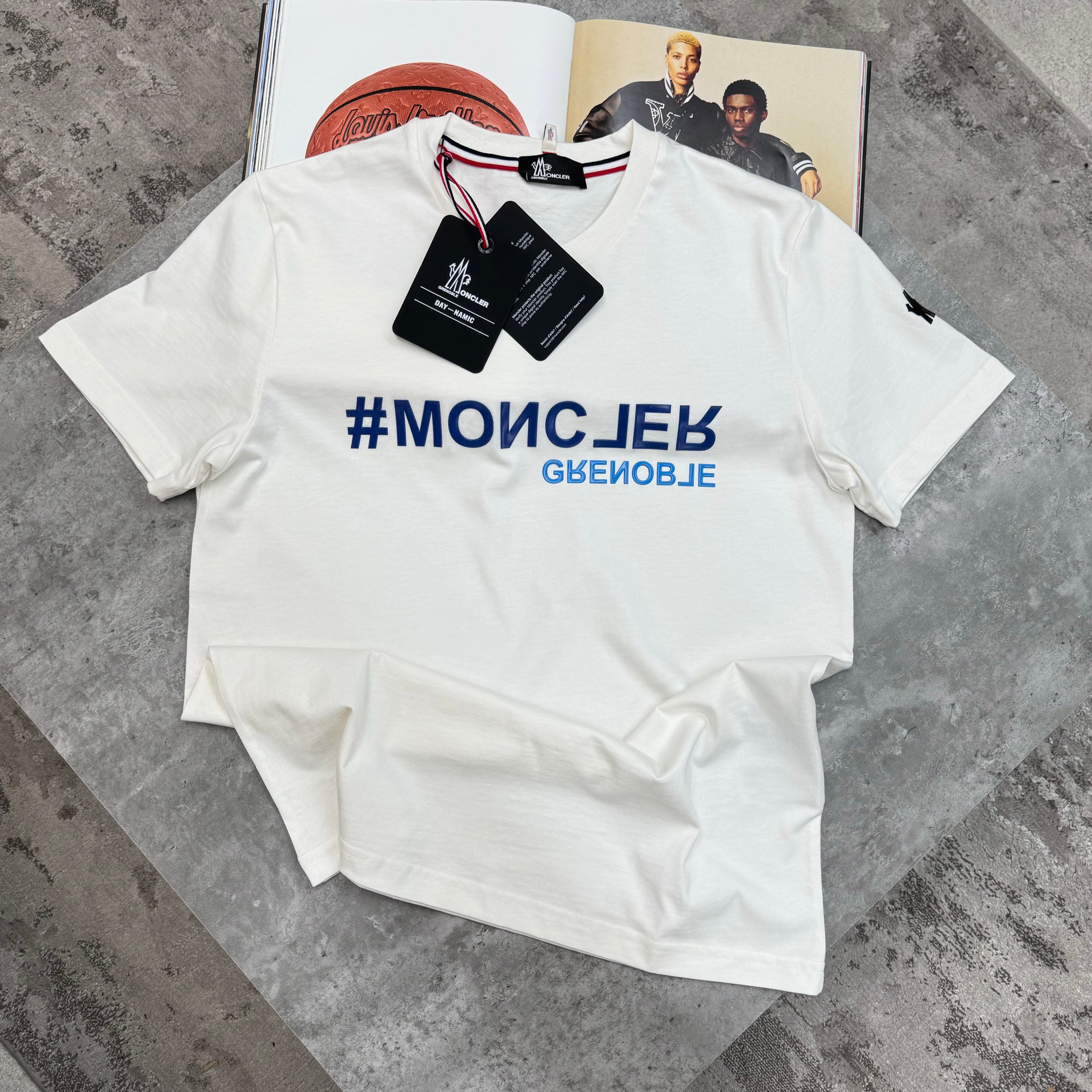 MONCLER GRENOBLE T SHIRT - WHITE