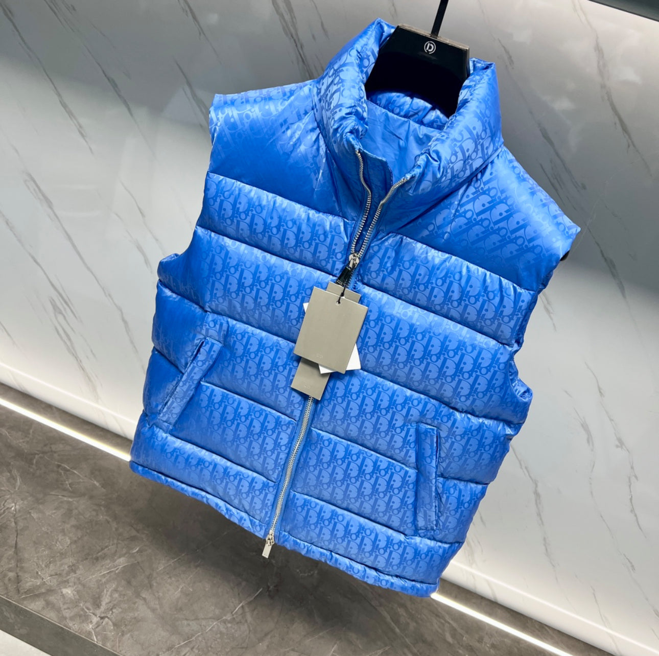 (PRE ORDER) DIOR OBLIQUE GILET - BLUE