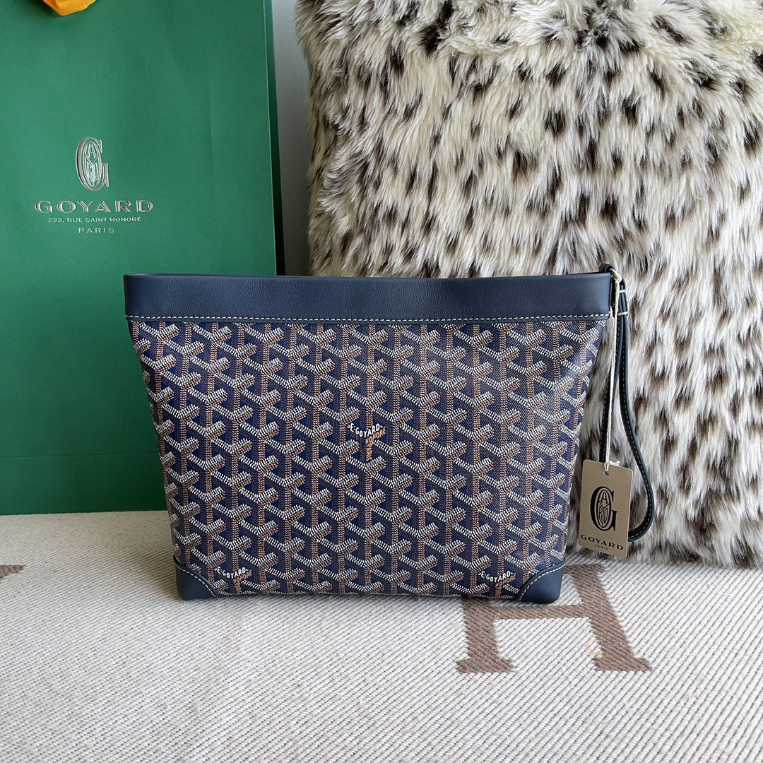 (PRE ORDER) GOYARD POUCH - NAVY