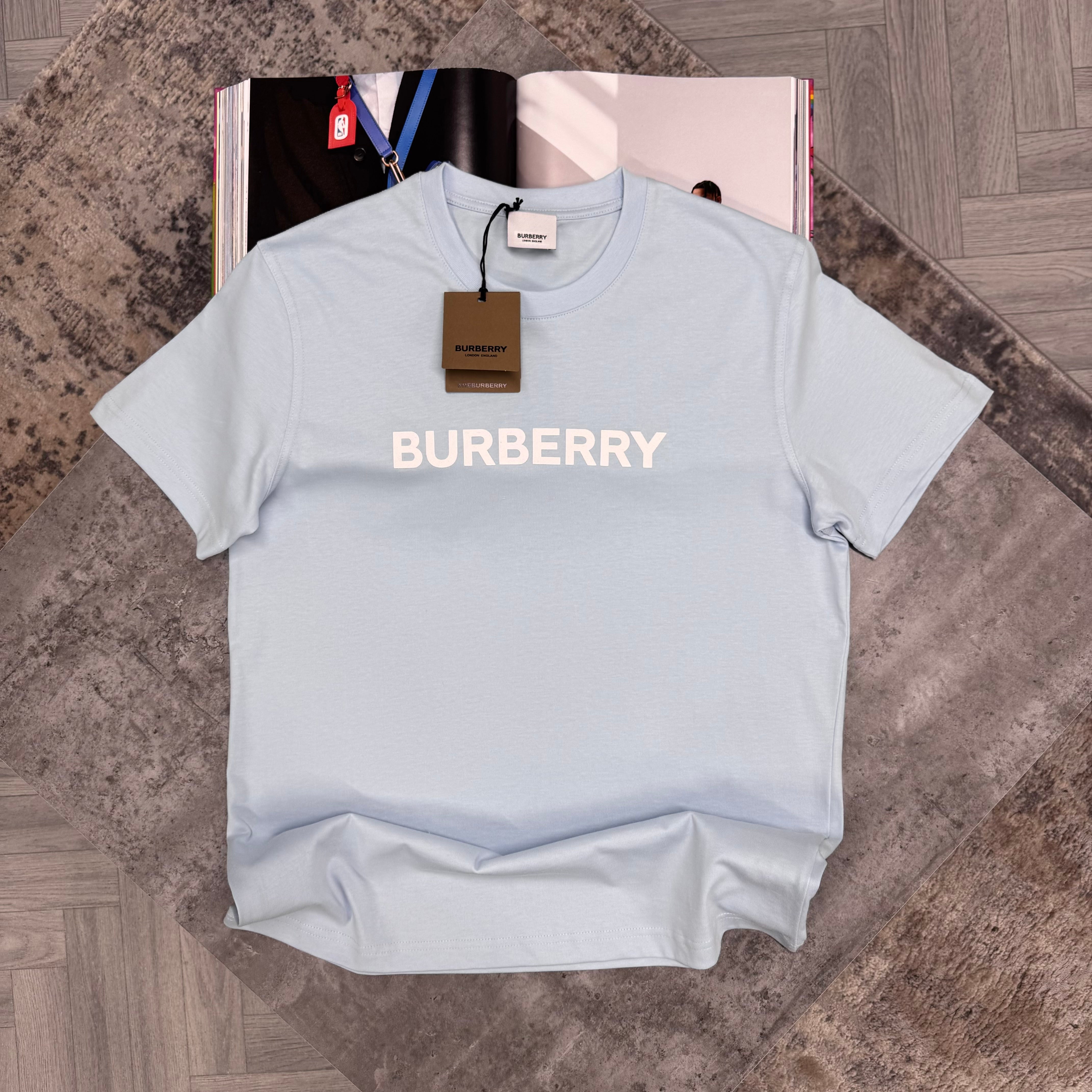 BURB LOGO T SHIRT - BLUE