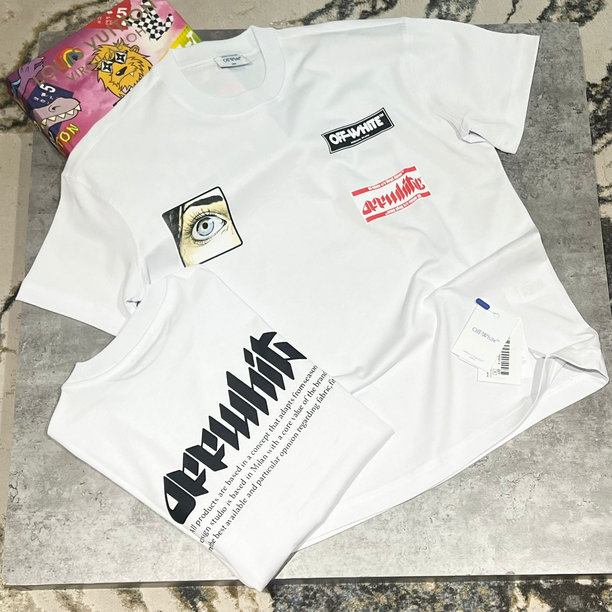 OFF WHITE T SHIRT - WHITE