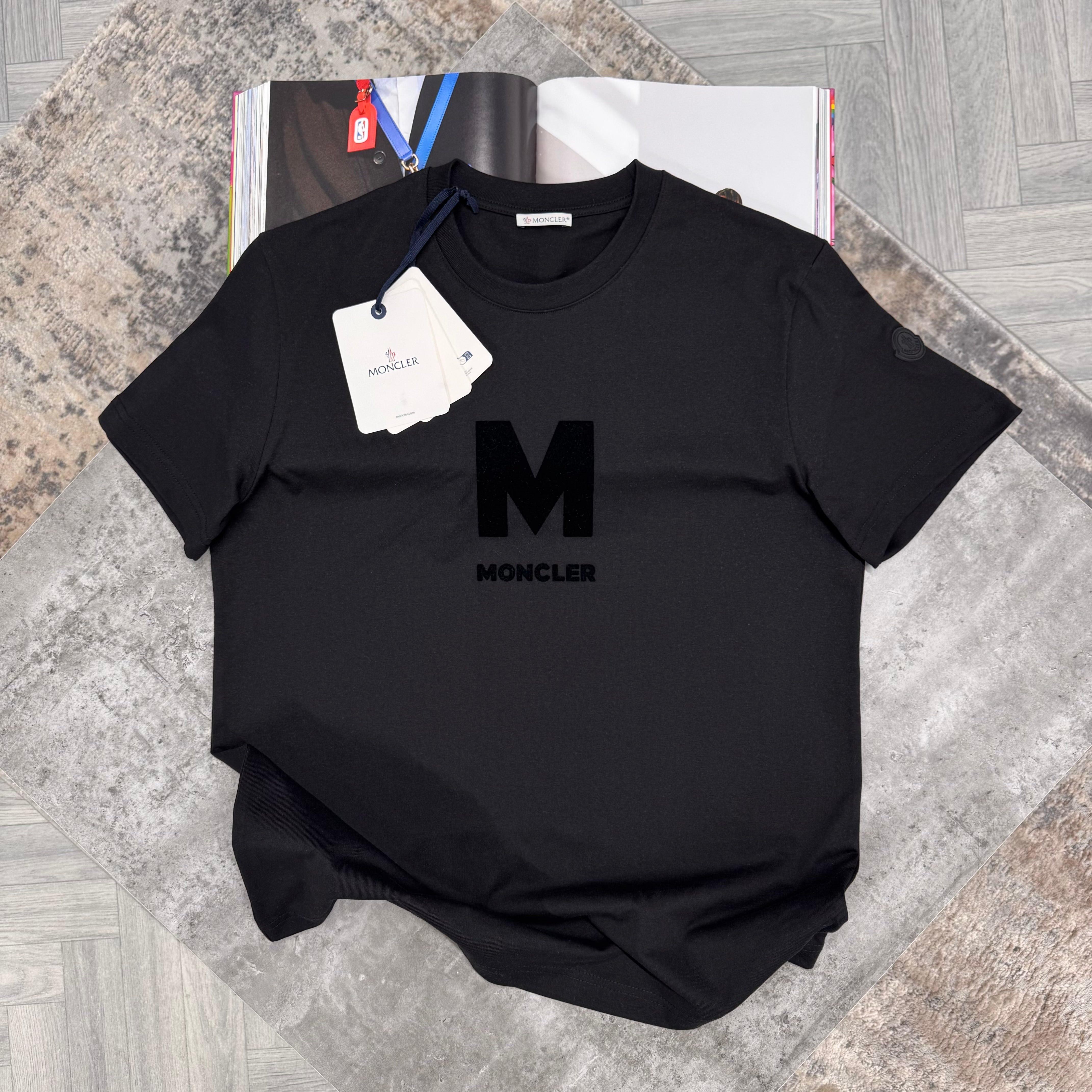 MNCLR M LOGO T SHIRT - BLACK