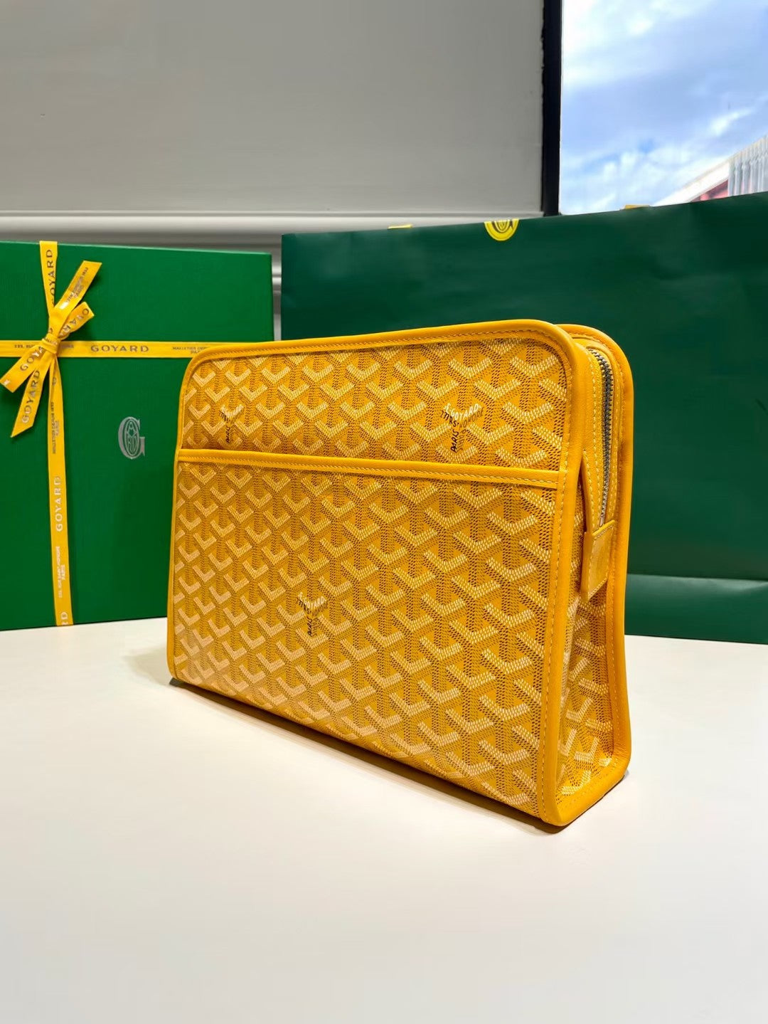 (PRE ORDER) GOYARD POUCH - YELLOW