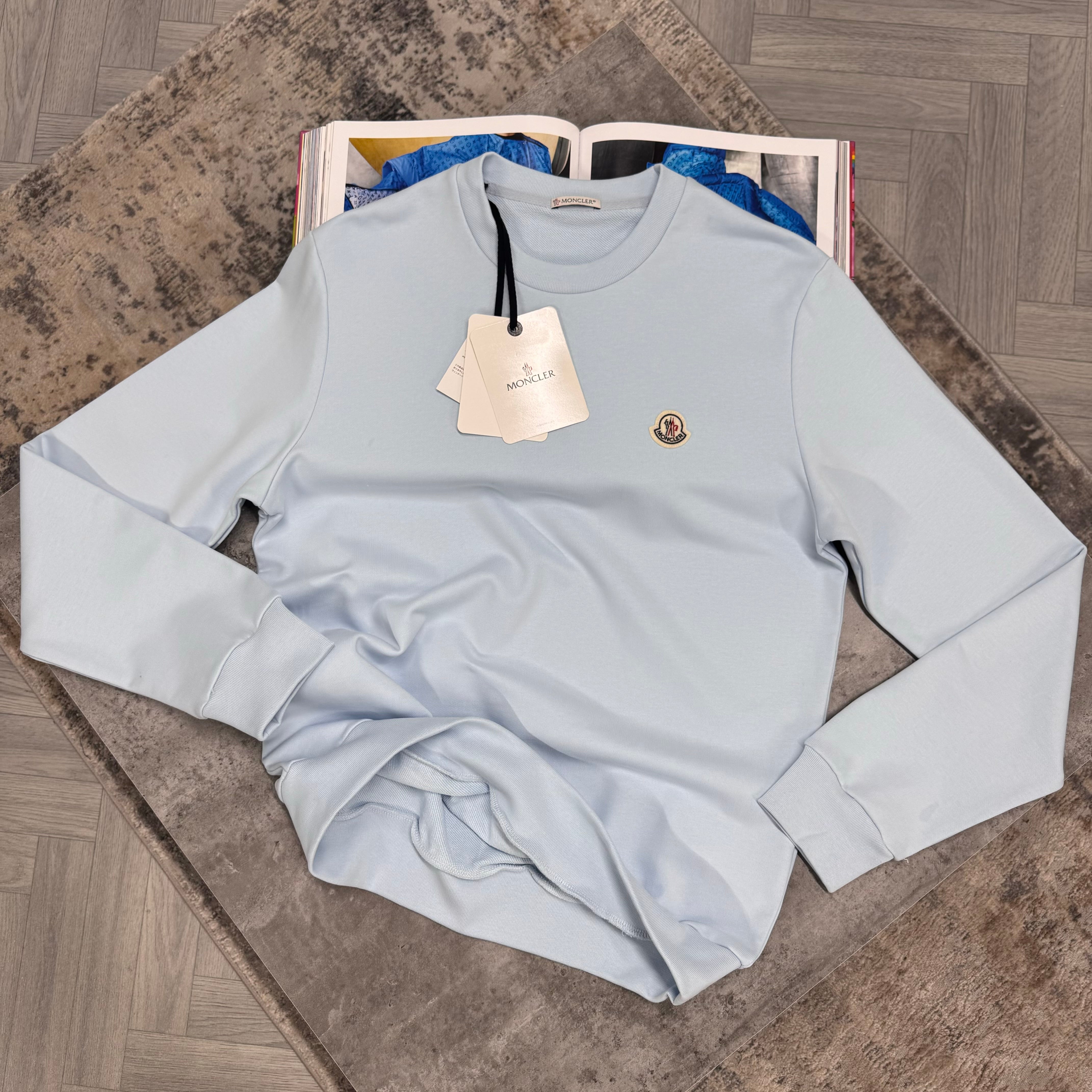 MNCLR CREWNECK JUMPER - SKY BLUE