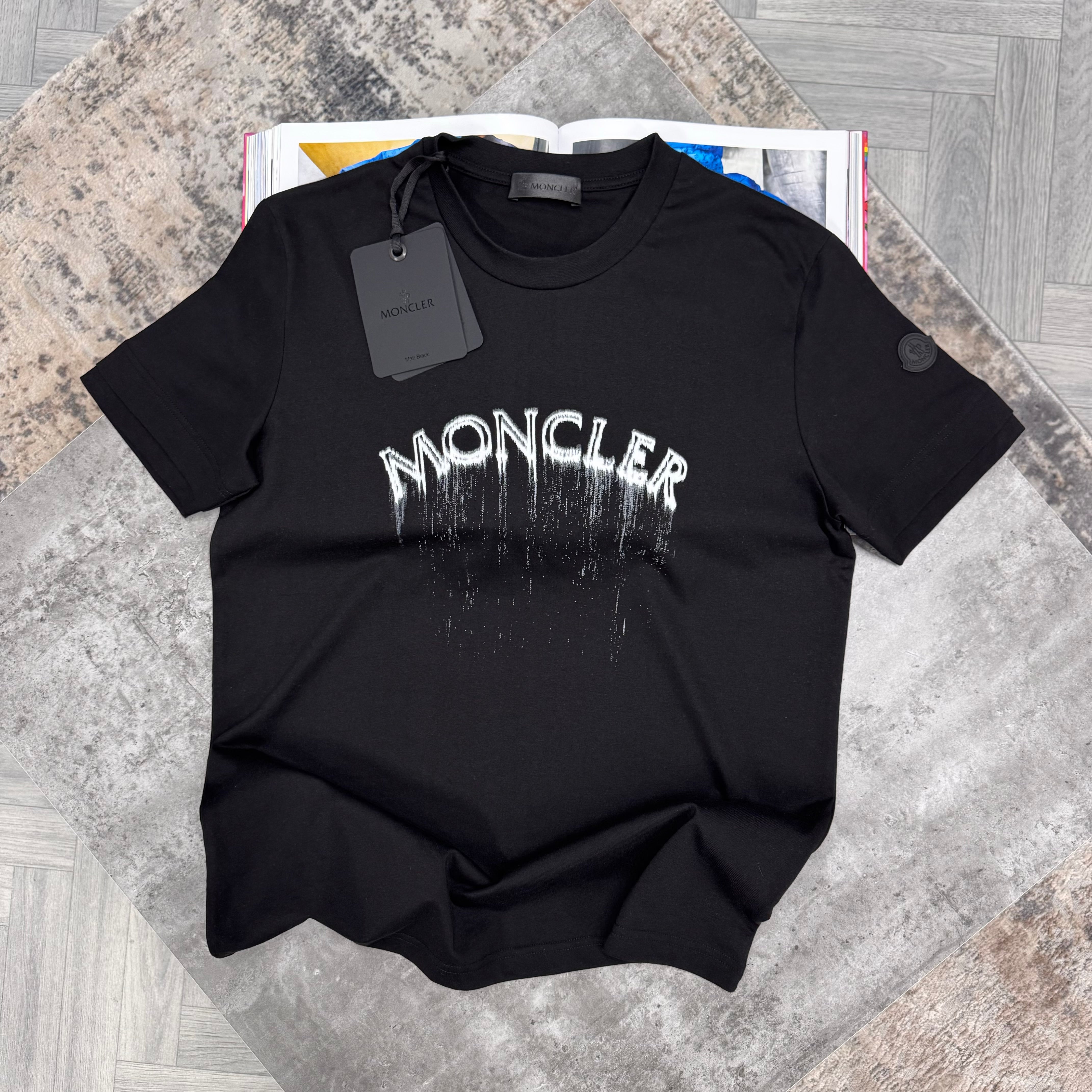 MNCLR DRIP T SHIRT - BLACK