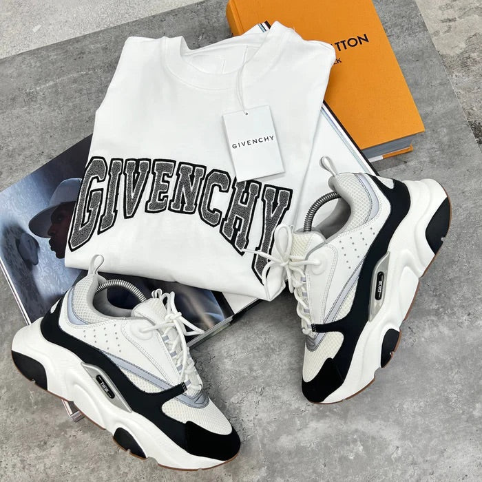 (PRE ORDER) DIOR B22 TRAINERS - WHITE / BLACK