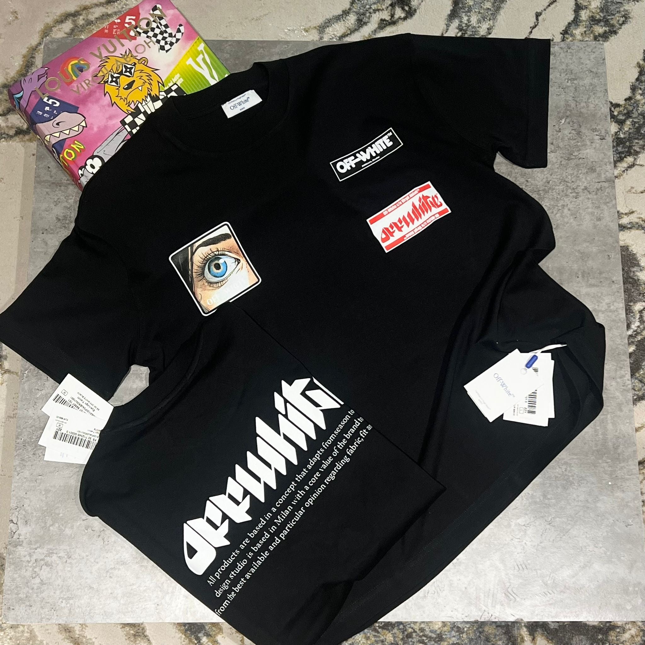 OFF WHITE T SHIRT - BLACK