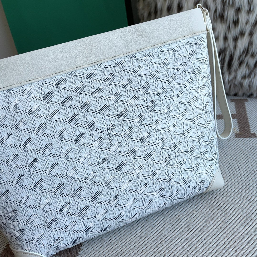 (PRE ORDER) GOYARD POUCH -  WHITE