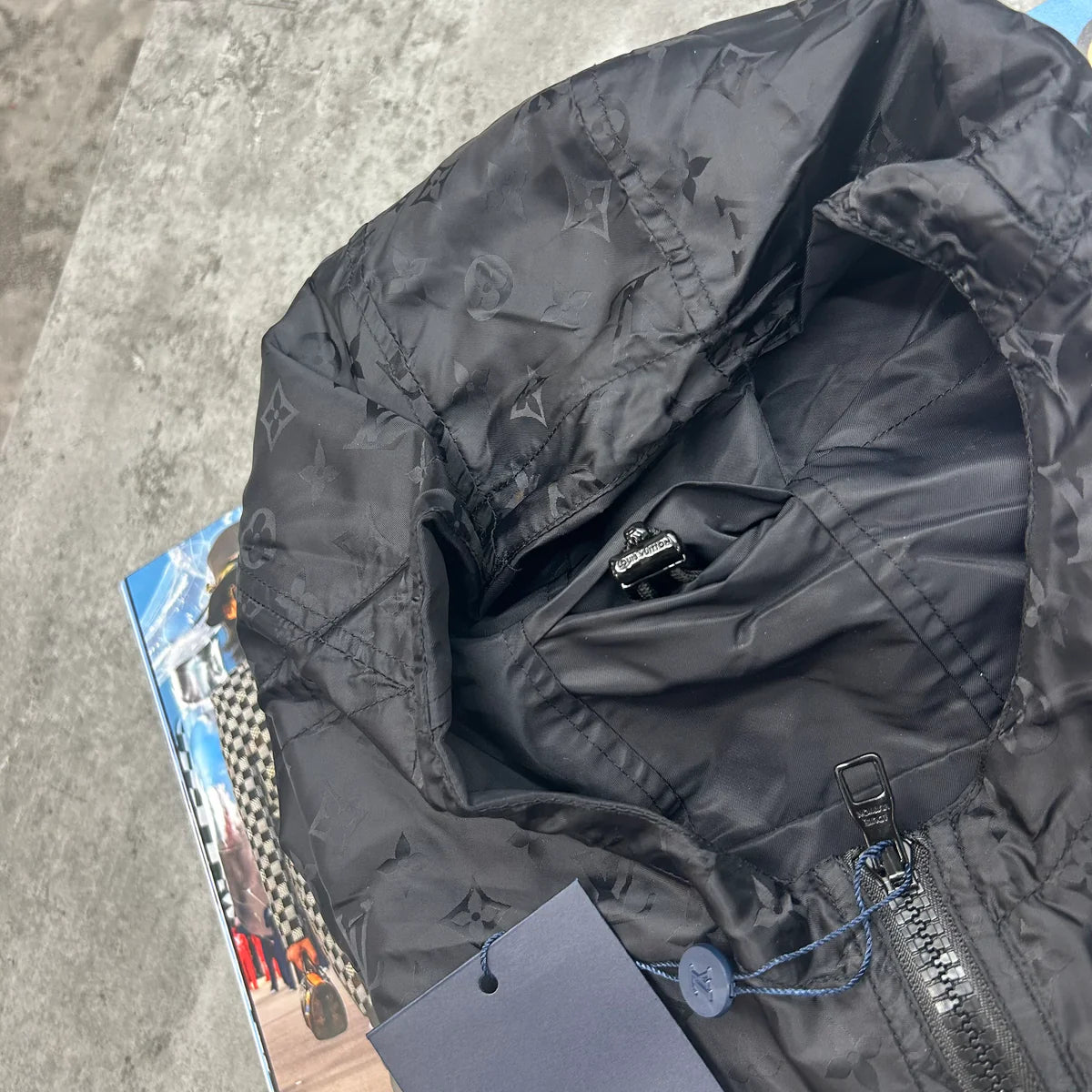 LOUIS VUITTON REVERSIBLE MONOGRAM JACKET - BLACK