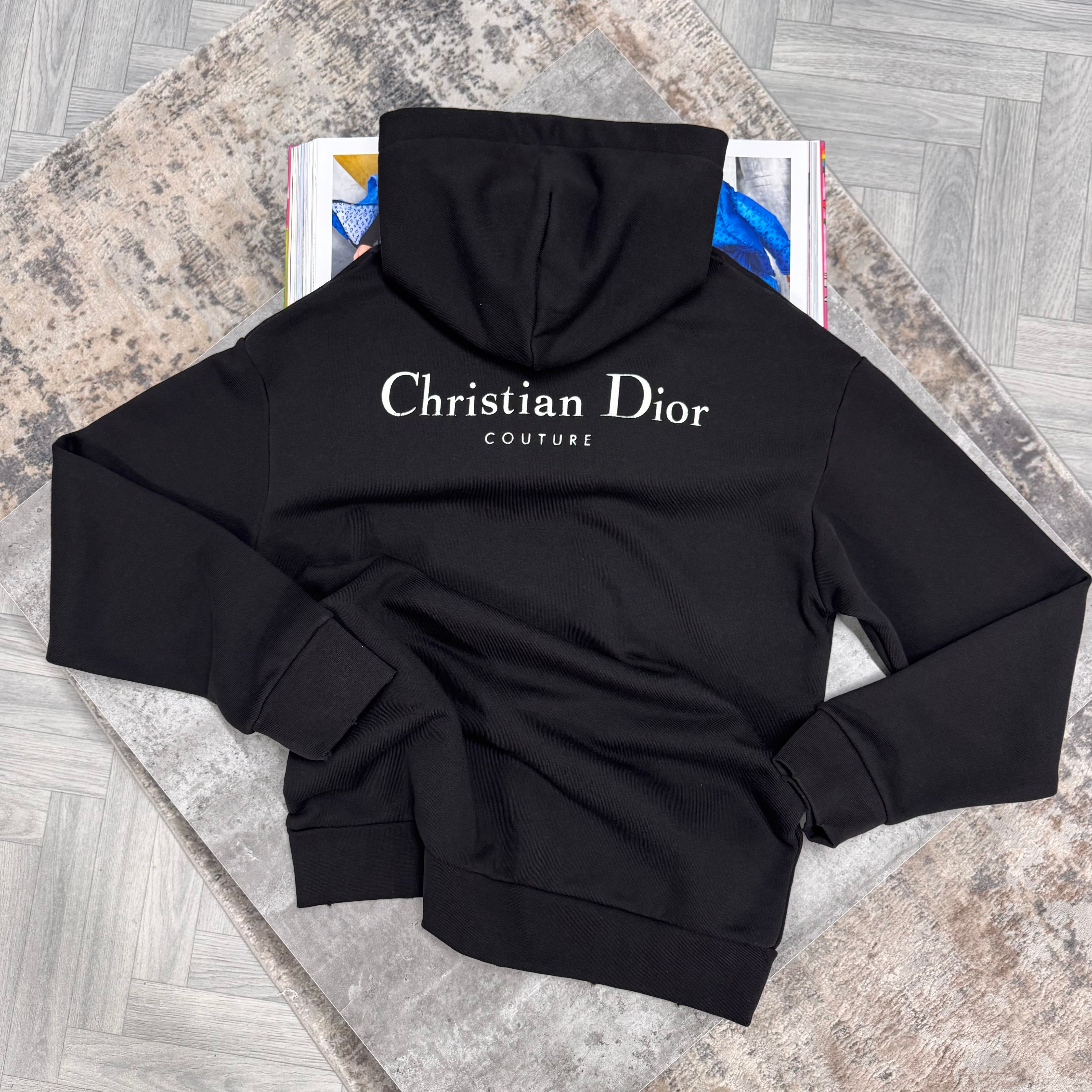 CD COUTURE HOODIE - BLACK