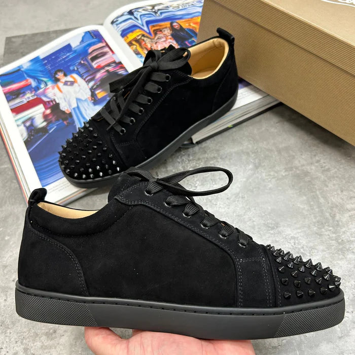 CHRISTIAN LOUBOUTIN LOW SPIKE TRAINERS BLACK PRE ORDER