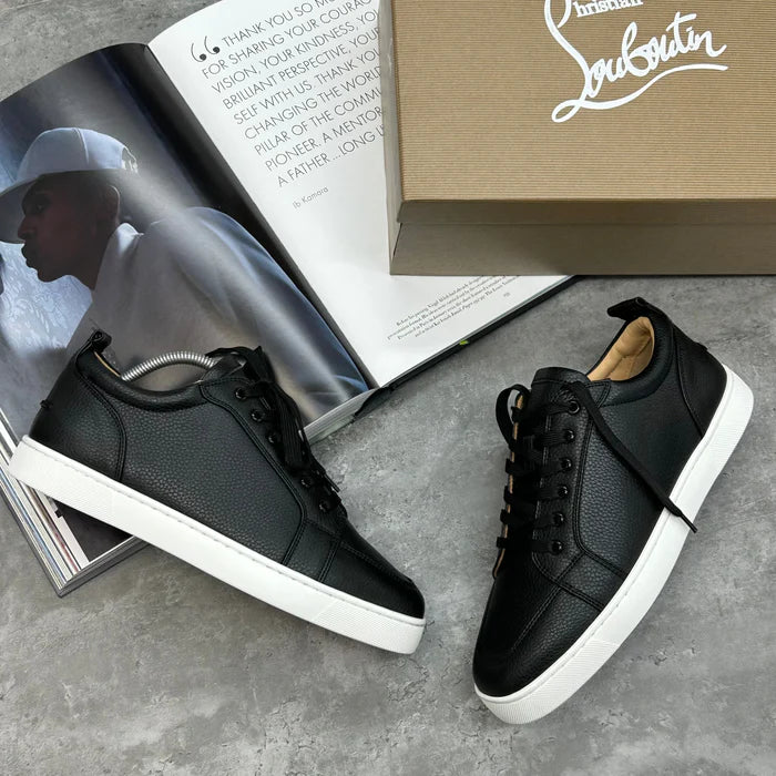 CHRISTIAN LOUBOUTIN TRAINERS - BLACK / WHITE (PRE ORDER)