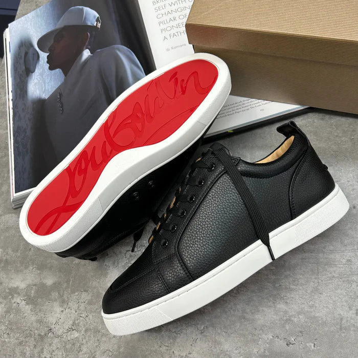 Mens white louboutin trainers best sale