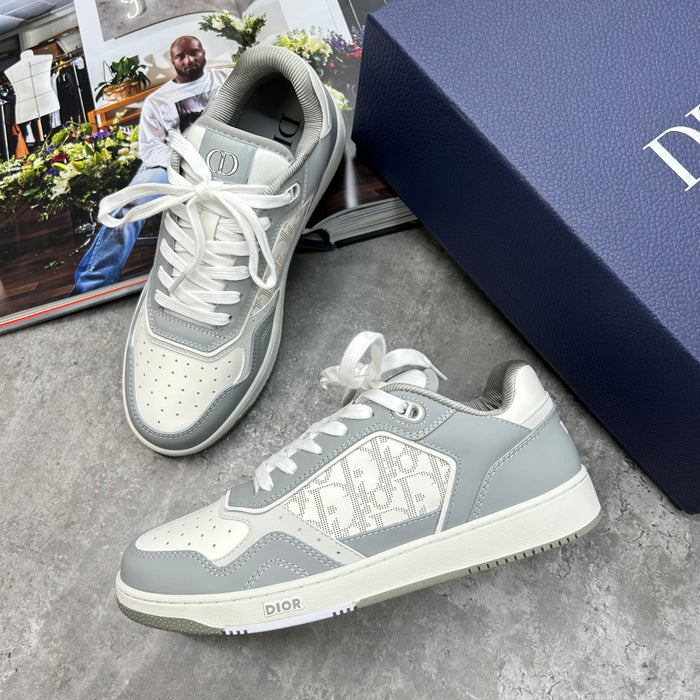 (PRE ORDER) DIOR B27 TRAINERS - GREY / WHITE