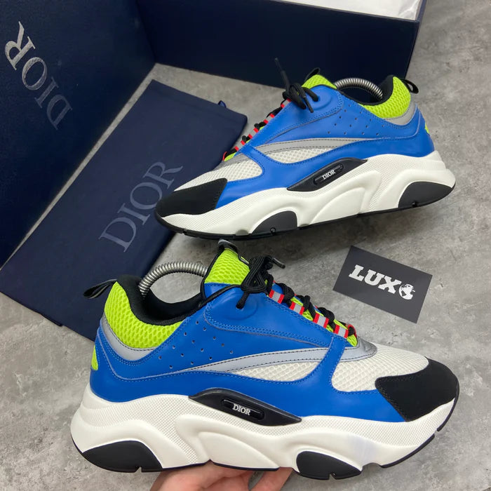 (PRE ORDER) DIOR B22 TRAINERS - BLUE / GREEN