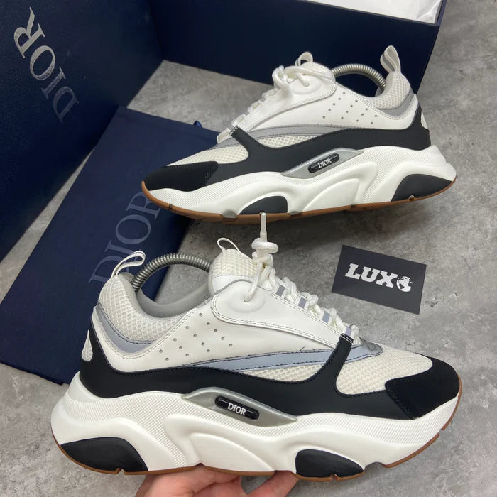 (PRE ORDER) DIOR B22 TRAINERS - WHITE / BLACK