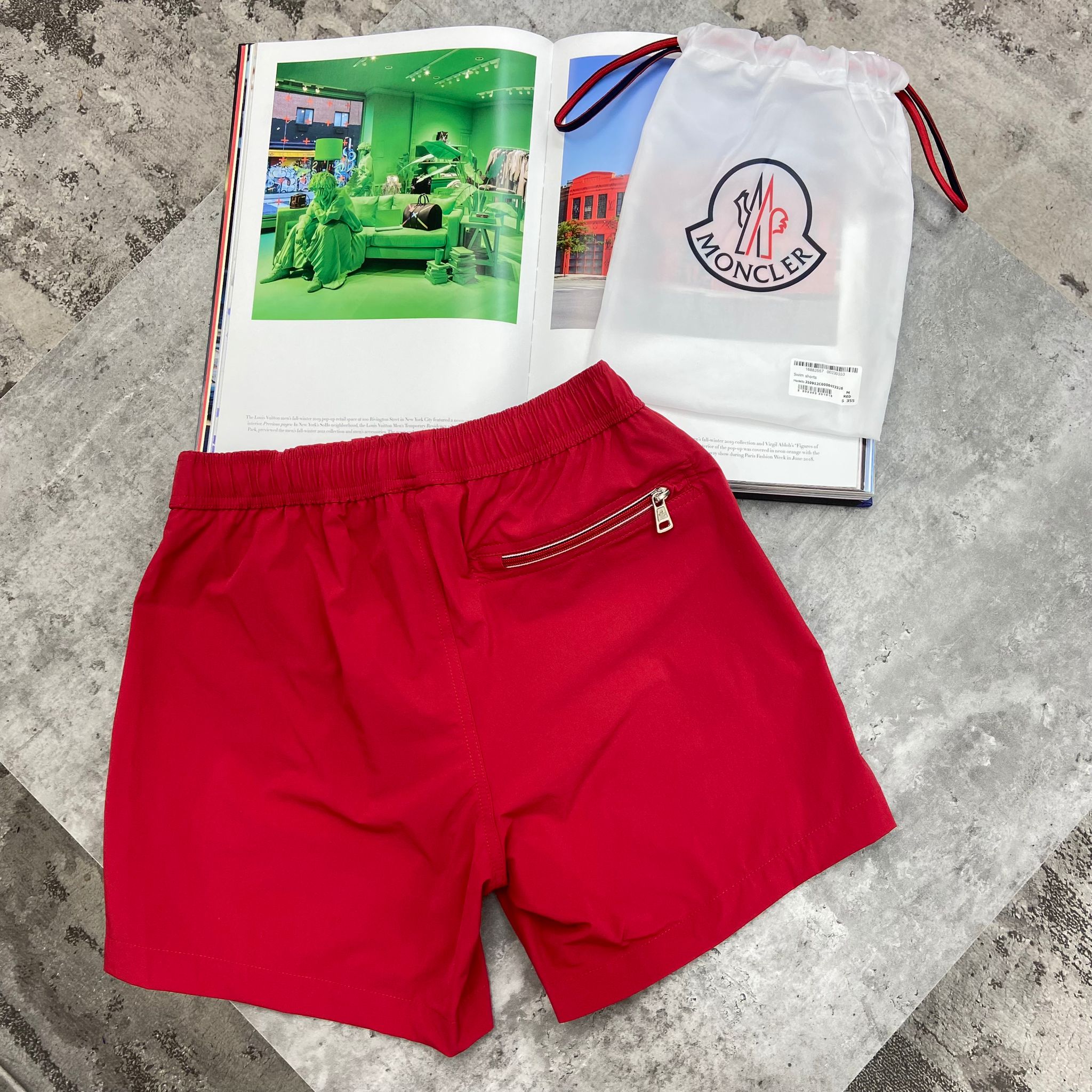 MNCLR SWIM SHORTS - RED